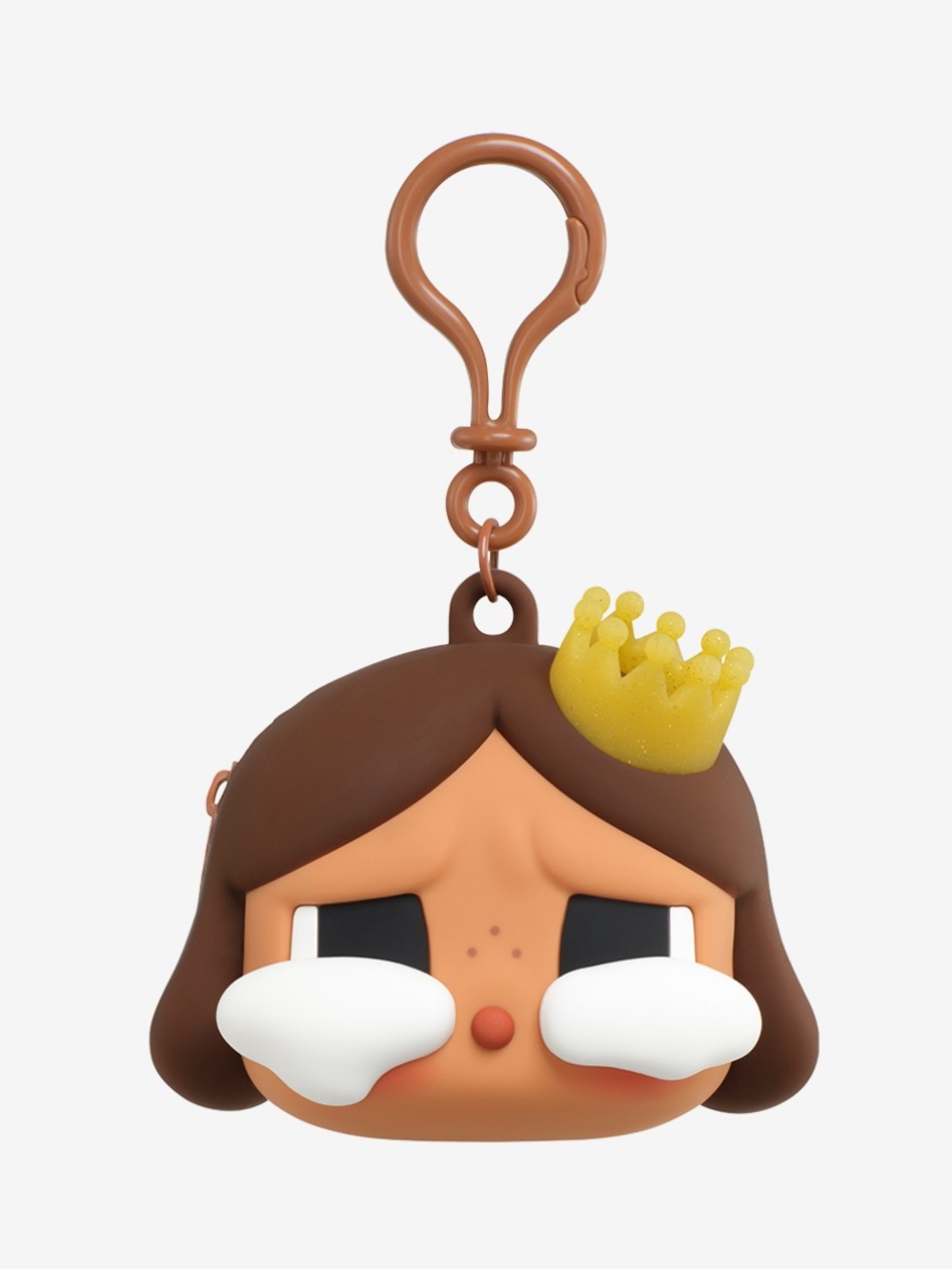 Pop Mart Crybaby Shiny Shiny Series Earphone Case Brown